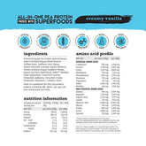 White Wolf Nutrition Vegan Superfood Protein Blend 2.25kg (75 Serves) Creamy Vanilla